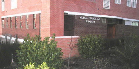 Fachada de la iglesia bautista de Toledo